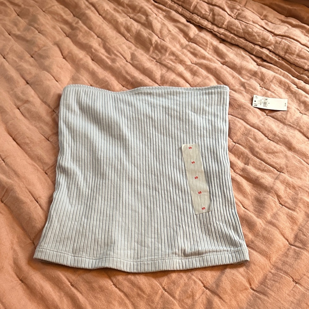 Old Navy Light Gray Ribbed Mini Skirt